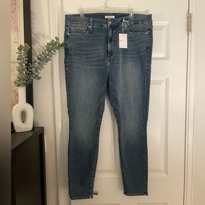 NWT Good American Skinny High-Waisted Jeans